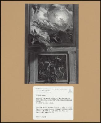 A Sketch For A Wall And A Ceiling Decoration With Apollo In His Chariot And Apollo Pursuing Daphne