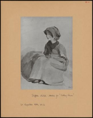 Suffolk Child: Sketch for Valley Farm