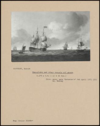 Men-Of-War And Other Vessels Offshore.