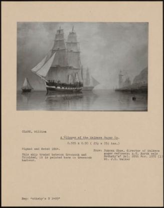 A Clipper Of The Walkers Sugar Co.