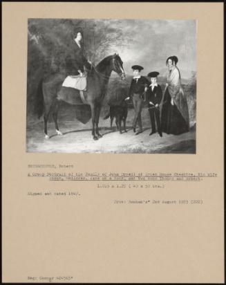 A Group Portrait Of The Family Of John Orrell Of Arden House Cheshire, His Wife Dinah, Children, Jane On A Pony, And Two Sons Thomas And Robert