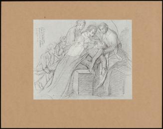 "The Death Of The Earl Of Chatham" (study for central group)