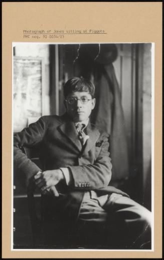 Photograph Of Jones Sitting At Piggots