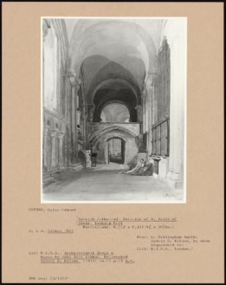 Norwich Cathedral: Interior Of N. Aisle Of Choir, Looking East