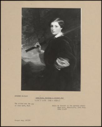 John Lock, Holding A Cricket Bat
