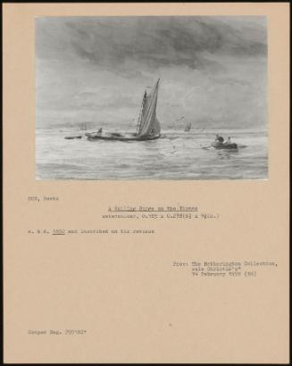 A Sailing Barge On The Thames