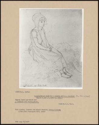 Compositional Study For A Country Girl In A Cornfield