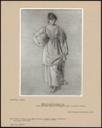 Study Of A Girl Carrying A Jar