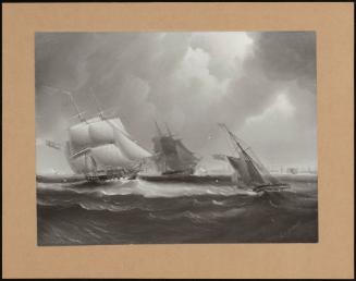 One Of A Pair Of Marine Paintings