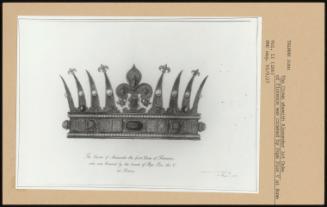 The Crown Whewith Alexander 1st Duke Of Florence Was Crowned By Pope Pius V At Rome