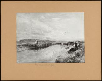 River Scene With Anglers