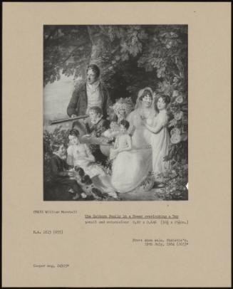 The Hathorn Family In A Bower Overlooking A Bay