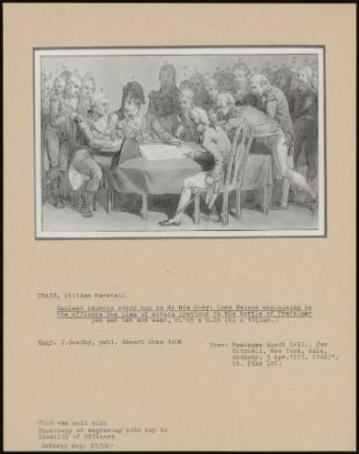 England Expects Every Man To Do His Duty: Lord Nelson Explaining To The Officers The Plan Of Attack Previous To The Battle Of Trafalgar