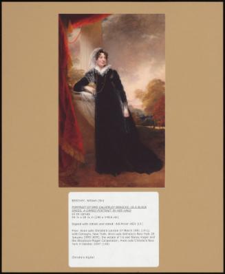 Portrait Of Mrs Calverley Bewicke, In A Black Dress, A Cameo Portrait In Her Hand