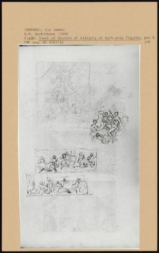 Sheet Of Studies Of Allegory Or Mythical Figures