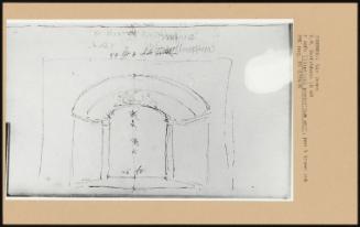 B M Sketchbook Lb 68; Elliptical Proscenium Arch