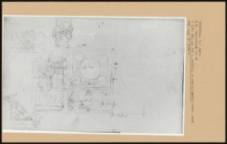 B M Sketchbook Lb 68; Design For A Ceiling In Compartiments