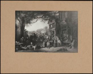 Villagers Merrymaking Outside The Royal Oak