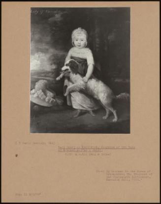 Lady Georgina Cavendish, Daughter Of 5th Duke Of Devonshire, As A Child.