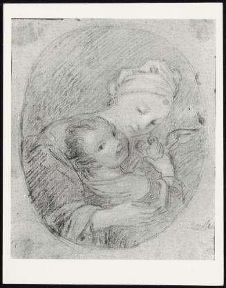 Woman And Child With Bird
