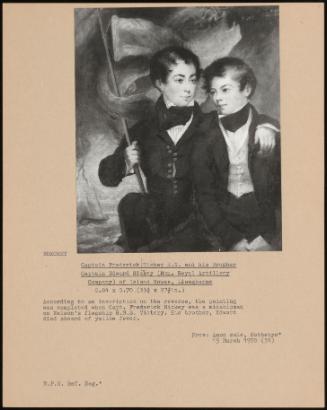 Captain Frederick Hickey R.N. And His Brother Captain Edward Hickey (Hon. Royal Artillery Company) Of Island House, Llangbarne