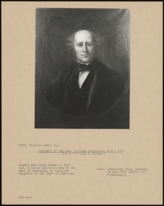 Portrait Of The Hon. William Lascelles, M.P., P.G.