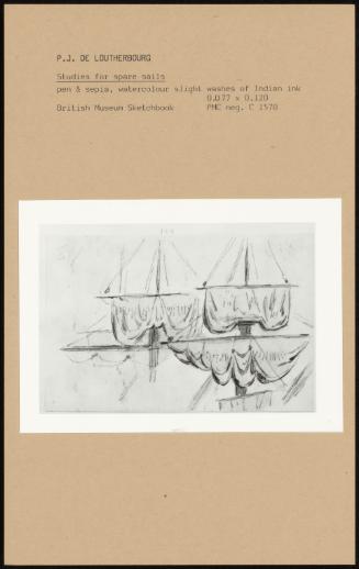 Studies of Spare Sails