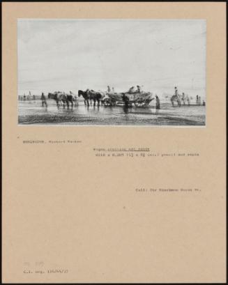 Wagon Crossing Wet Sands