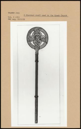 A Diaconal Staff Used In The Greek Church