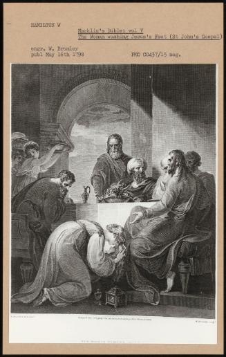 Macklin's Bible: Vol V; The Woman Washing Jesus's Feet (St John's Gospel)