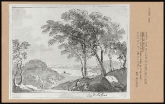 Sketch From An Album Of Views In Italy: Lago Di Bolsena