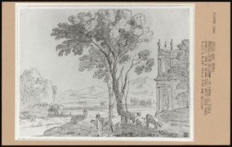 Villa Near Rome: Sketch From An Album Of Views In Italy