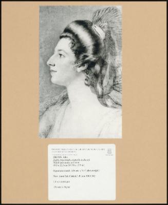 A Girl, Bust-Length, In Profile To The Left
