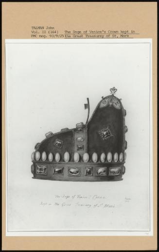 The Doge Of Benice's Crown Kept In The Great Treasurey Of St, Mark