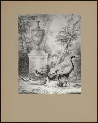 Landscape With Urn And Birds