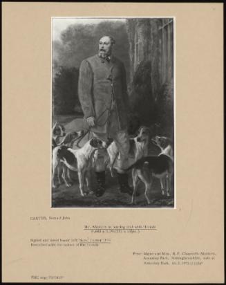 Mr. Musters In Hunting Pink With Hounds