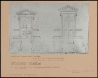 Chiswick Villa, Elevation Of Two Doors