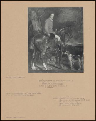 Lord Poltimore On Horseback With A Hound In A Landscape