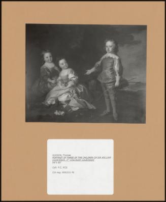 Portrait Of Three Of The Children Of Sir William Courtenay, 1st Viscount Courtenay