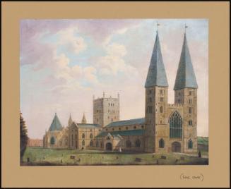 A PROSPECT OF SOUTHWELL MINSTER FROM THE NORTH WEST