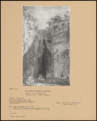 The Cave Of Dionysius, Syracuse