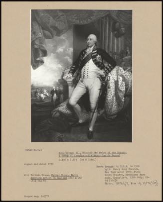 King George III, Wearing The Order Of The Garter, A Troop Of Cavalry And Windsor Castle Beyond