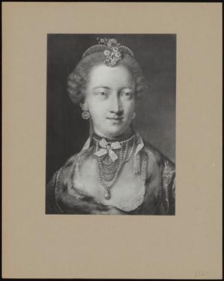 (Portrait Of A Lady In Pearl Headdress, Earrings And Necklace)