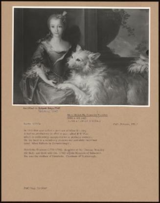 Miss Henrietta Frances Worsley (With A Fox Dog)