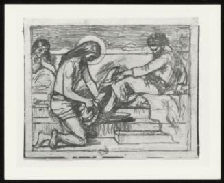 Sketch for Jesus Washing Peter's Feet