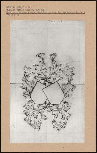 Heraldric Design - Used At Bolton And Higher Bebington 1928-29