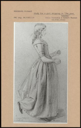 Study For A Girl Skipping In the Poor Teacher