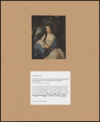 Portrait Of A Lady, Said To Be Susanna, Mrs Baron Bedingfeld Of Ditchingham Hall, Norfolk