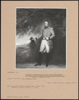 Captain & Lieutenant Colonel Robert Dalrymple, 3rd Foot Guards, Later Sir R.D. Horn-Elphinstone