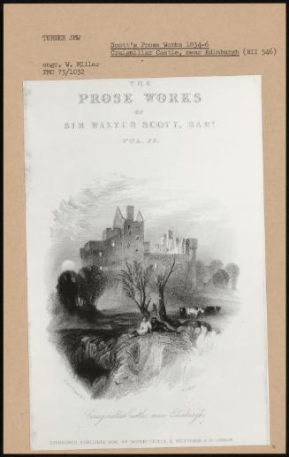 Scott's Prose Works 1834-6 Craigmillar Castle, Near Edinburgh (Rii 546)